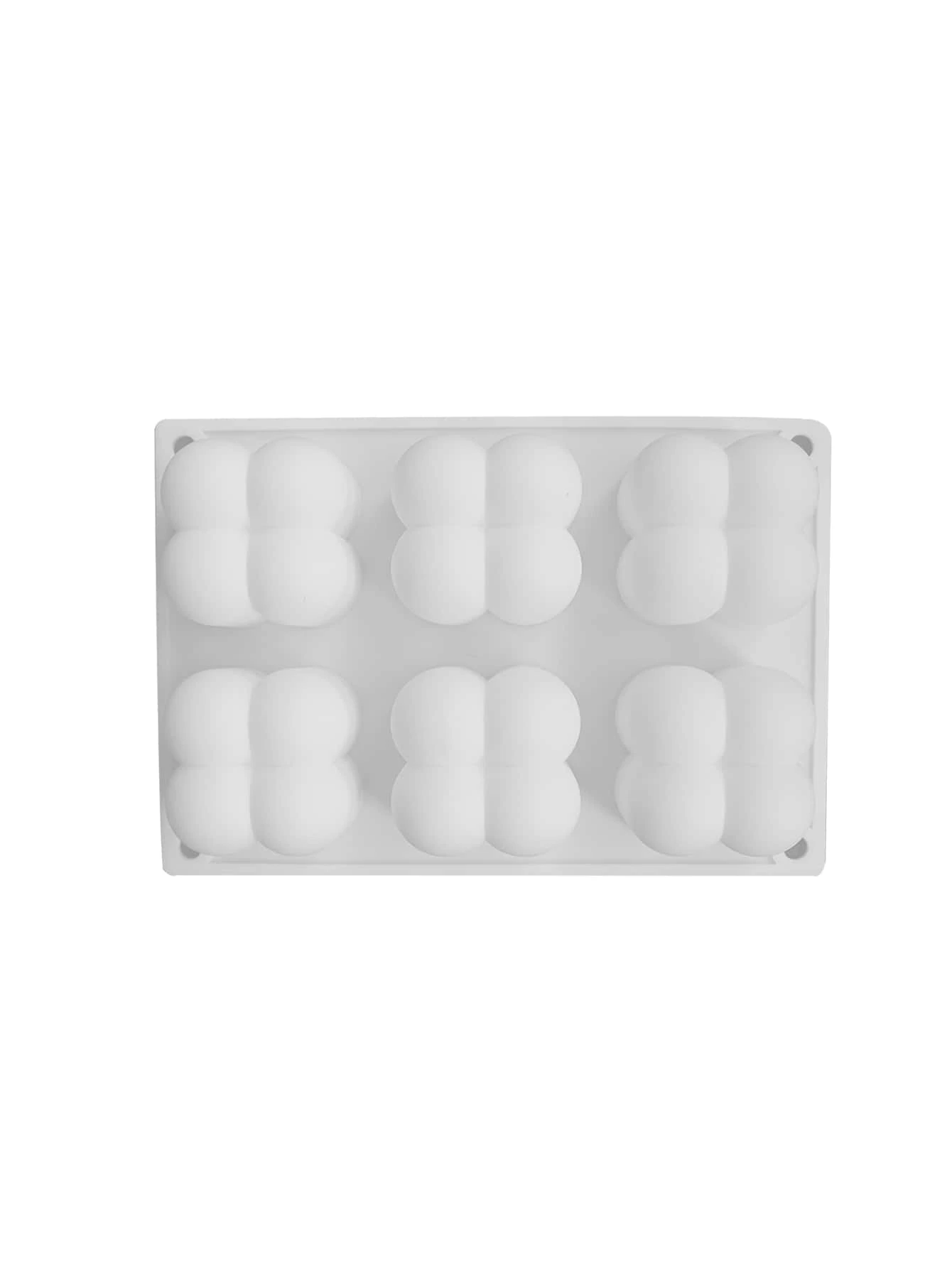 1pc Candle DIY Silicone Mold, 6 Grid Tube Candle Mold, For DIY - White - View 1
