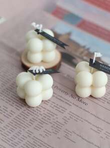 1pc Candle DIY Silicone Mold, 6 Grid Tube Candle Mold, For DIY - White - View 4