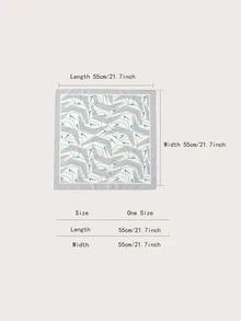 圖案印花方巾 - 彩色 - 查看 5