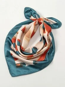 1入組漸進幾何樣式時尚女士方巾 - 彩色 - 查看 5