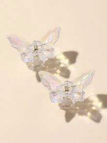 2入組蝴蝶形狀髮爪 - 彩色 - 查看 4