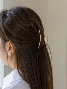 DAZY 實心髮卡，休閒款 - 玫瑰金 - 查看 1
