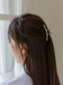DAZY 實心髮卡，休閒款 - 玫瑰金 - 查看 3