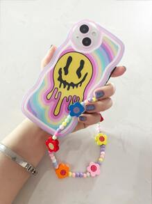 有趣的卡通圖形手機殼，配有掛繩，適用於 iPhone 11、iPhone 13、iPhone 14 Pro Max - 彩色 - 查看 4