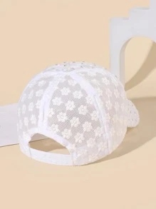 1 Pieza Elegante Gorro De Béisbol Con Diseño Floral Bordado Y Decoraciones De Pedrería Para Mujer, Estilo Bohemio
