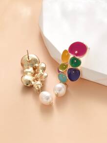 珍珠耳墜 - 彩色 - 查看 3