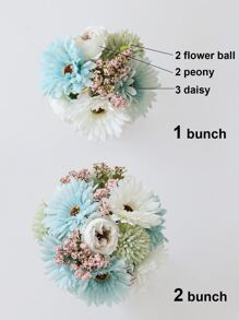 1束人造花束，情人节，礼物 - 彩色 - 查看 5