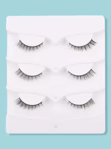 3對貓眼假睫毛 - 黑色 - 查看 1