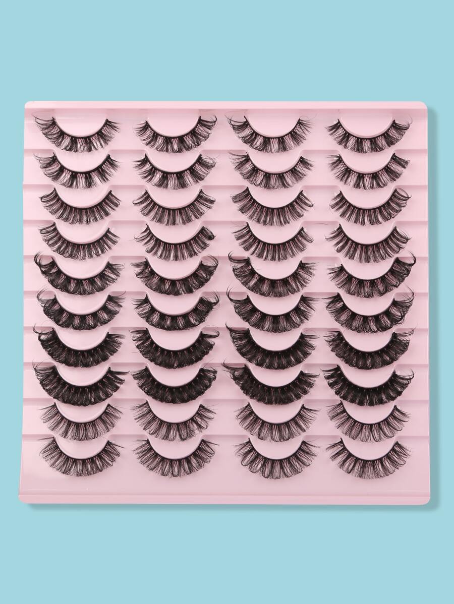 Himirell 20 cặp lông mi giả hỗn hợp, lông mi giả, lông mi giả, lông mi giả - màu đen - Xem 1