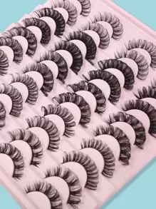 Himirell 20 cặp lông mi giả hỗn hợp, lông mi giả, lông mi giả, lông mi giả - màu đen - Xem 2