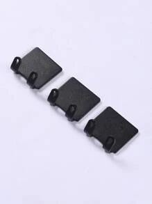 2pcs Bathroom Plastic Razor Holder, Storage Hook, Wall Men Shaving Shaver Shelf, Punch Free Razor Rack, Accessories Organization - Black - View 1