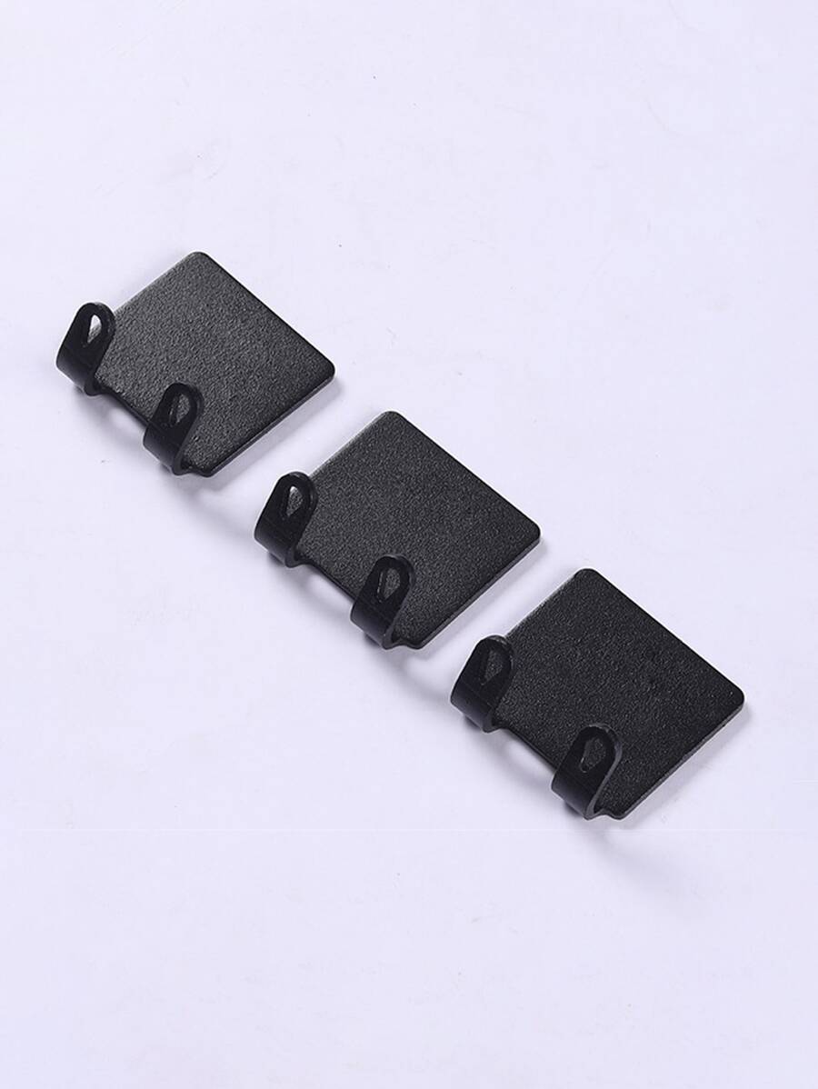 2pcs Bathroom Plastic Razor Holder, Storage Hook, Wall Men Shaving Shaver Shelf, Punch Free Razor Rack, Accessories Organization - Black - View 1