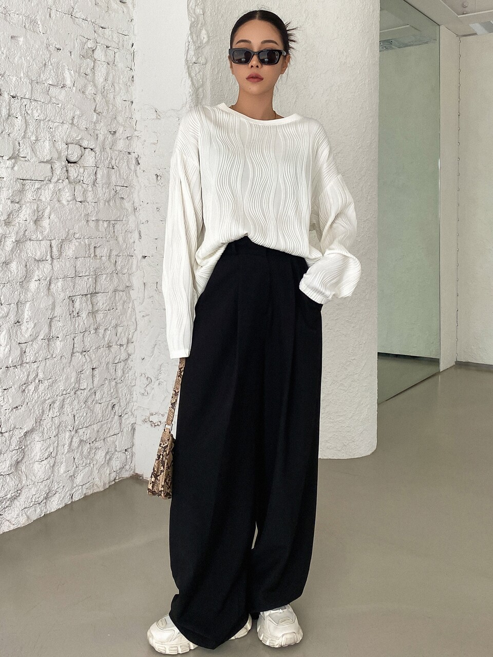 Solid Drop Shoulder Tee