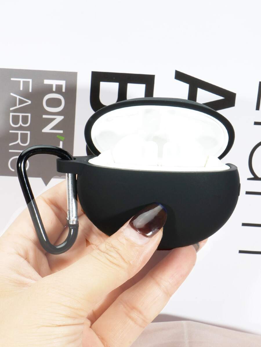 Funda de auriculares unicolor compatible con Huawei - Negro - Ver 1