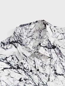 Manfinity Men Marble Print Shirt - Multicolor - View 3