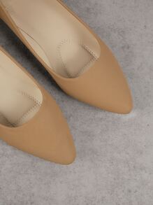 SHUZIA Giày ba lê đế bằng thiết kế thời trang, kiểu dáng đẹp, màu lạc đà, mũi nhọn chống trượt, giày Giáng sinh, mùa thu, mùa đông, năm mới, ngày lễ, quà tặng ngày lễ tình nhân, giày mùa hè, ngày lễ tình nhân - Lạc đà - Xem 3