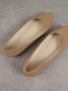 SHUZIA Giày ba lê đế bằng thiết kế thời trang, kiểu dáng đẹp, màu lạc đà, mũi nhọn chống trượt, giày Giáng sinh, mùa thu, mùa đông, năm mới, ngày lễ, quà tặng ngày lễ tình nhân, giày mùa hè, ngày lễ tình nhân - Lạc đà - Xem 4