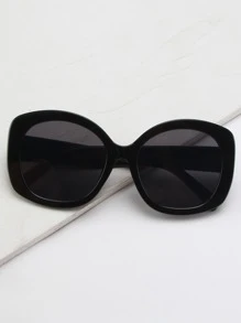 Retro Fashion Fashion Glasses, Suitable For Party, Street, Travel, Gathering And Daily Use For Summer Beach Vacation,Outdoor,Travel - Black - View 1