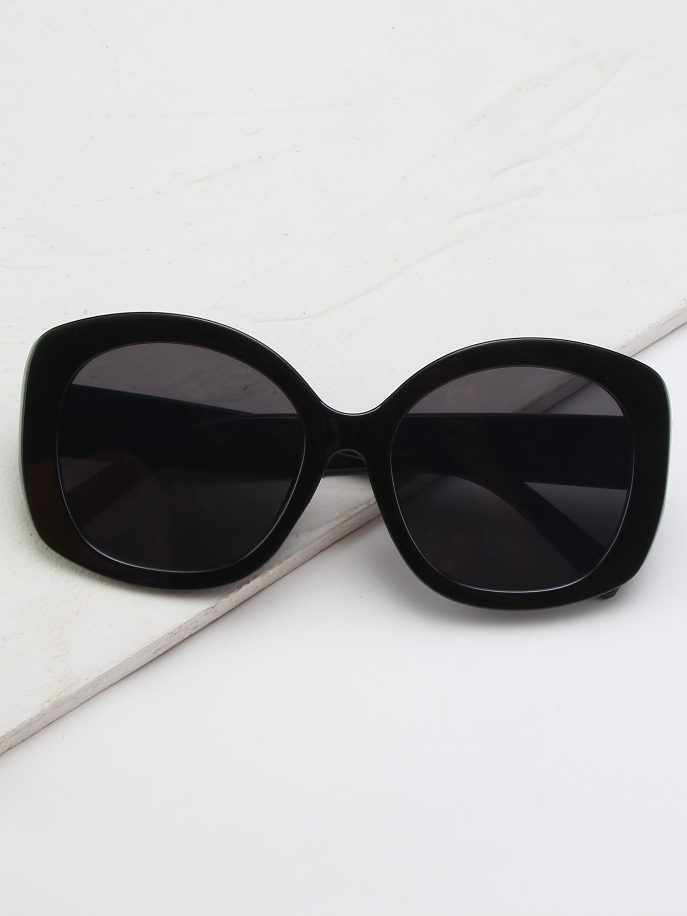 Retro Fashion Fashion Glasses, Suitable For Party, Street, Travel, Gathering And Daily Use For Summer Beach Vacation,Outdoor,Travel - Black - View 1