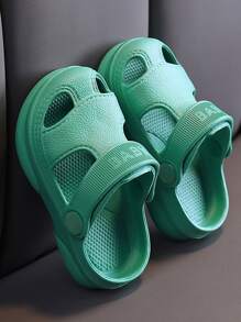 男孩鏤空洞洞鞋 - 青碧色 - 查看 3