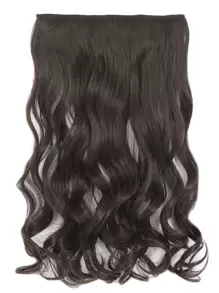 5 lọn tóc nối kẹp dài 22 inch, màu vàng ánh nâu đậm, dành cho nữ. - màu nâu - Xem 6