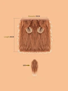 1pc Pet Headwear - Brown - View 5