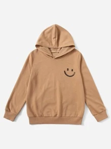 SHEIN 男孩1入組卡通圖案連帽衫