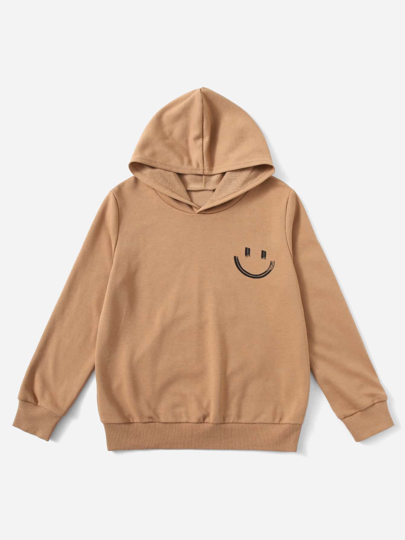 SHEIN 男孩1入組卡通圖案連帽衫