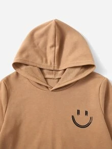 SHEIN 男孩1入組卡通圖案連帽衫