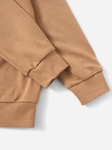 SHEIN 男孩1入組卡通圖案連帽衫