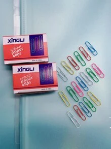 XINGLI 100 个随机金属回形针，返校，学校用品