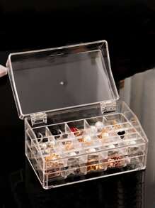 1入組透明首飾收納盒 - 無色 - 查看 1