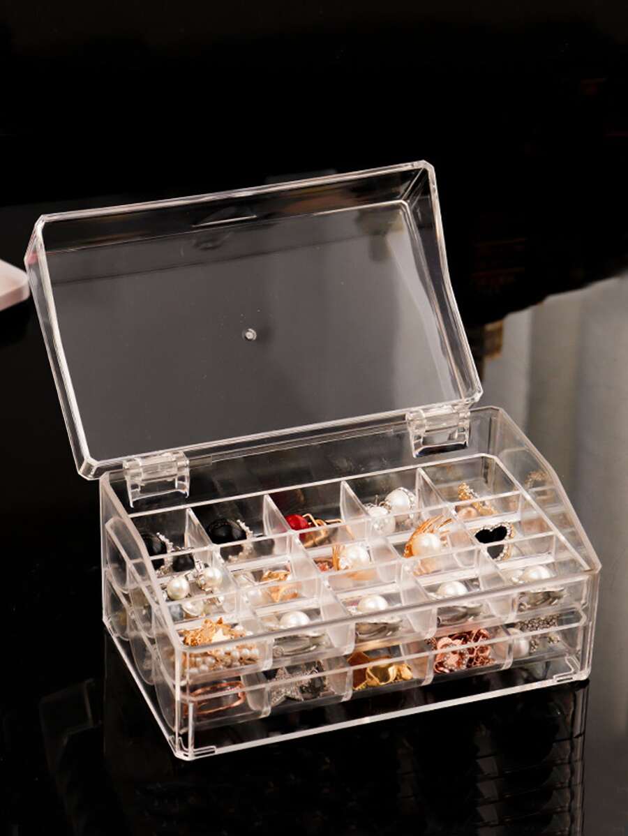 1入組透明首飾收納盒 - 無色 - 查看 1