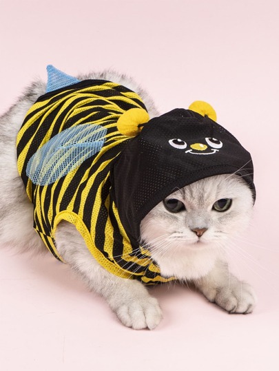 ملابس حيوان أليف نحلة تصميم قطعة واحدة