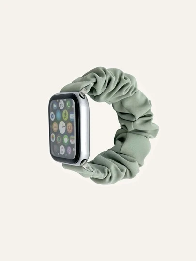 1pc Solid Scrunchie Design Apple Watch Band Apple Watch Strap Band Apple Watch Band Apple Watch Strap Strapband,Apple Watch Band Apple Watch Strap Band Apple Watch Band Apple Watch Strap Strap Band 49/45/44/42/41/40/38mm, Compatible With Apple Watch Band Apple Watch Strap Band Apple Watch Band Apple Watch Strap Strap Ultra/SE 8/7/6/5/4/3/2/1