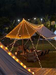 20/40/80 LED 3/6/10M燈簾 - 黃色 - 查看 3