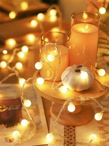 20/40/80 LED 3/6/10M燈簾 - 黃色 - 查看 5