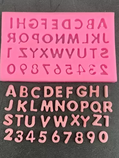 DIY Number Letter Silicone Mould Decoration Tools Craft Clay Mold