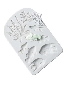 1pc Fish Design DIY Silicone Mold - Light Grey - View 3