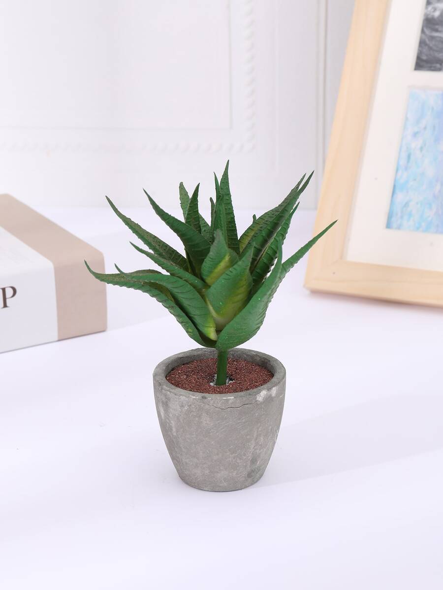 1入組塑料人造盆栽用於家庭辦公室餐桌裝飾假盆栽裝飾品