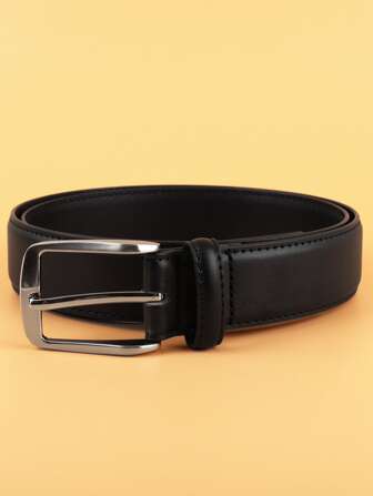 Men Square Buckle Belt For Daily Use Gift For Friend Casual Summer, School Casual, Business, Boyfriend Husband Father Dad Men Gift, Daily Wear, Fashion, Teen, Outdoor, Vacation, Athletic, Travel, Street, Boho, Vintage Fall, Autumn, Halloween Autumn-Winter Accessories,Suitable For Teens, Youth,Men,Casual, Outdoor, Athletic, Vacation, Graduation Gifts, Birthday, Daily Wear