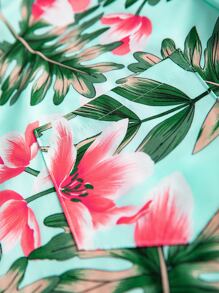 Manfinity RSRT Hombres Camisa con estampado tropical sin camiseta
