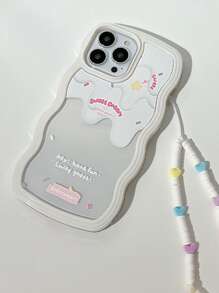 Vỏ điện thoại lỏng nóng chảy có dây buộc cườm - Nhiều màu - Xem 3