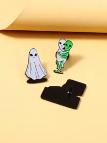 3入組外星人設計胸針 - 彩色 - 查看 2