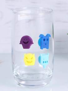 8入組卡通設計隨機色玻璃馬克筆