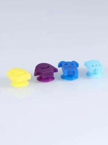 8入組卡通設計隨機色玻璃馬克筆