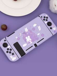 Funda de silicona con estampado de dibujos animados compatible con Nintendo Switch
