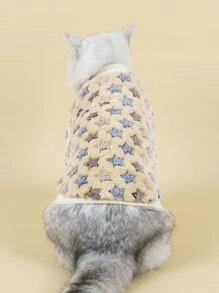 星星圖案寵物運動衫 - 彩色 - 查看 2