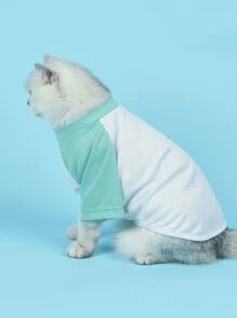 簡約風設計寵物T恤衫 - 彩色 - 查看 3