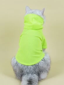 素色寵物連帽衫